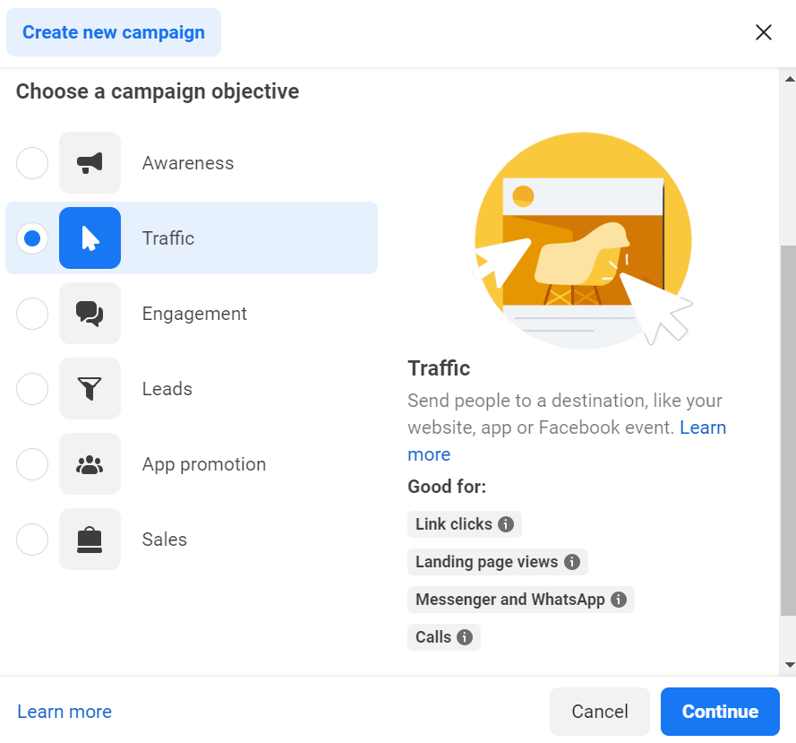 Facebook Ads Objectives